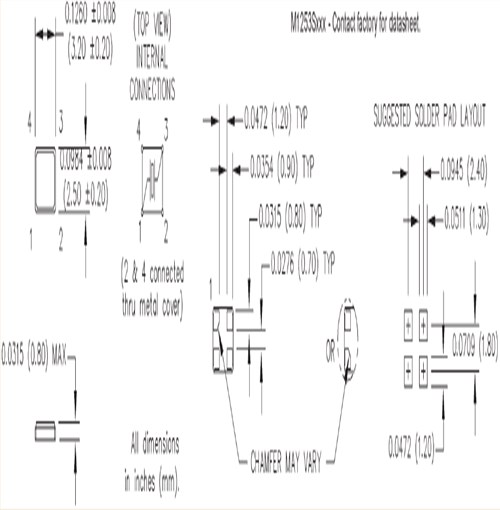 M12531JM12 12.000000,12MHz,3225mm,MtronPTI藍牙應用晶振
