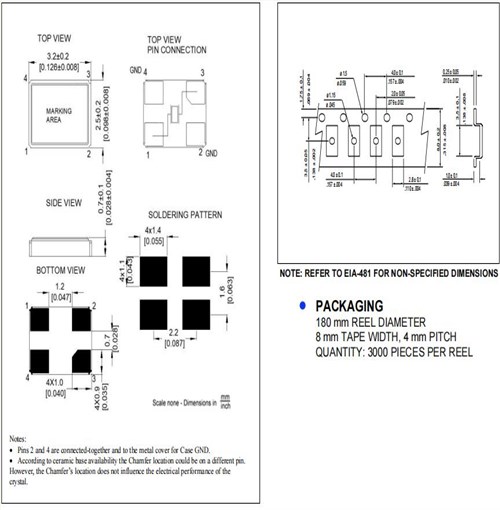 RH100-48.000-18-F-3030-TR,48MHz,Raltron藍牙晶振,3225mm諧振器